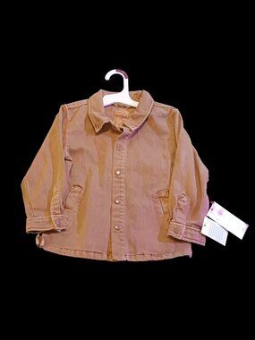 Cat & Jack Tan Denim‑Style Jacket 3T – NWT